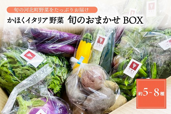 ０４かほくイタリア野菜 旬のおまかせBOX（約5～8種類）